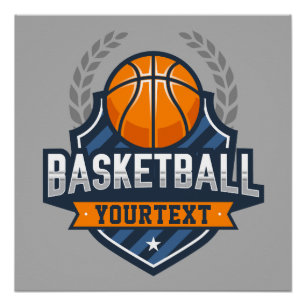 Basketball Spieler ADD NAME Varsity School Team Poster