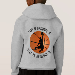 Basketball-Spieler auf Basketball Hoodie