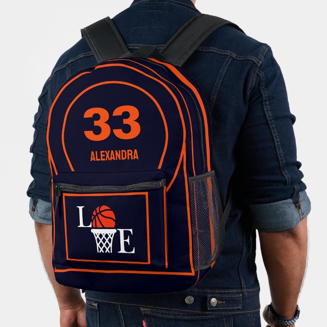 Basketball-Spieler, Basketbal Geburtstagsgeschenk Bedruckter Rucksack (Von Creator hochgeladen)