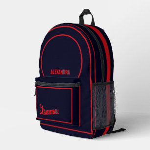 Basketball-Spieler, Basketbal-Team, Geburtstagsges Bedruckter Rucksack