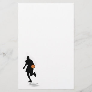 Basketball-Spieler-Briefpapier Briefpapier