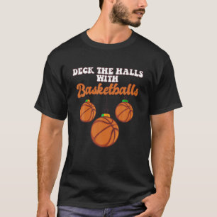 Basketball-Spieler Coach Weihnachtsbälle Deck H T-Shirt