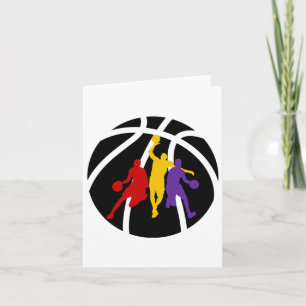 Basketball Spieler Coole Kunst Design Ausbildung Karte