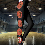 Basketball Spieler Custom Jersey Nummer Sportteam<br><div class="desc">Basketball Player Custom Jersey Number Sports Team Leggings: Super niedliche und anpassbare Leggings für Basketballspieler, mit einem benutzerdefinierten Textfeld, wo Sie Ihre eigene Jersey-Nummer eingeben können. Klicken Sie einfach auf "Diese Vorlage personalisieren" und geben Sie Ihre eigene Nummer oder einen anderen Text (Initialen, Schulbuchstaben, etc.) in das benutzerdefinierte Textfeld ein....</div>