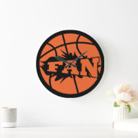 Basketball-Spieler Fan orange Ball