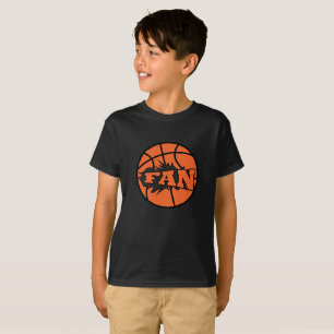 Basketball-Spieler Fan orange Ball T-Shirt