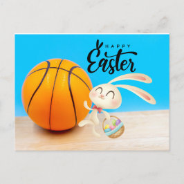 Basketball Spieler glücklich Ostern Urlaub Feiertagspostkarte