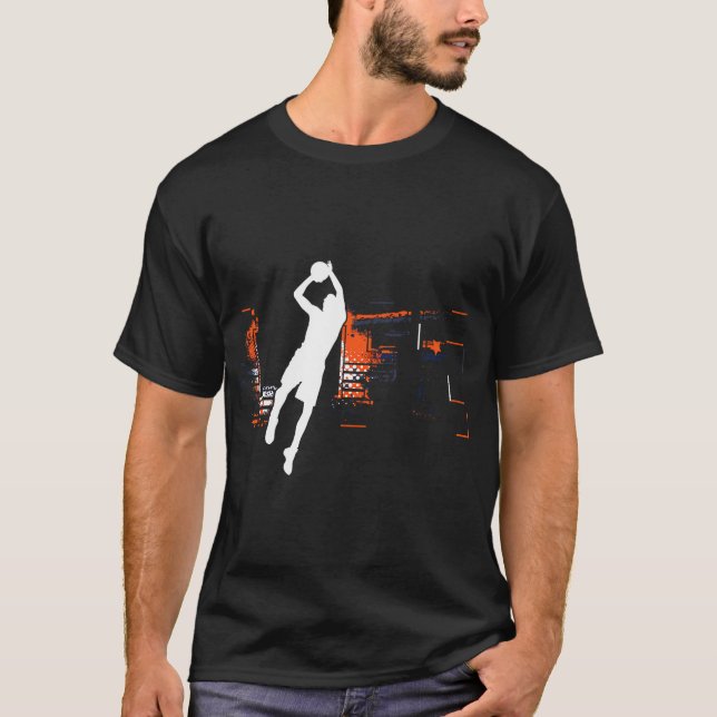 Basketball Spieler Hoops Trainer Basketball Team T-Shirt (Vorderseite)
