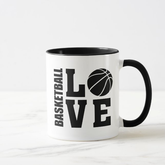 Basketball Spieler I Liebe Basketball Tasse (Rechts)
