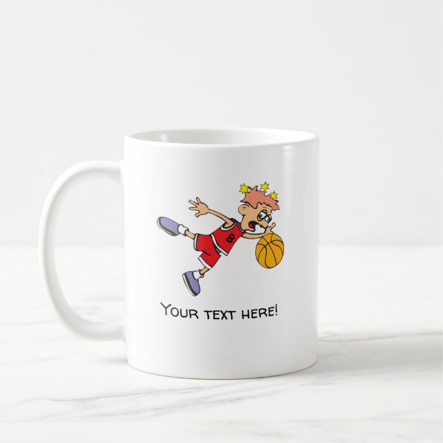 Basketball-Spieler Kaffeetasse (Links)