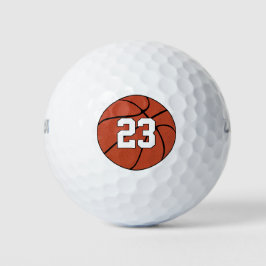 Basketball-Spieler-Kundennummer oder Buchstaben Sp Golfball