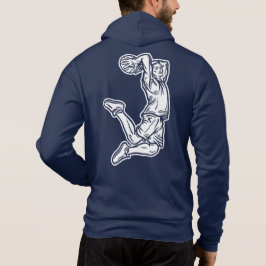 Basketball-Spieler macht Slam Dunk Light Design Hoodie