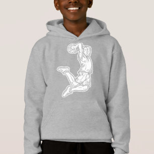 Basketball-Spieler macht Slam Dunk Light Design Hoodie
