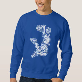 Basketball-Spieler macht Slam Dunk Light Design Sweatshirt