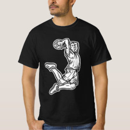 Basketball-Spieler macht Slam Dunk Light Design T-Shirt