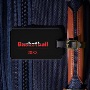 Basketball-Spieler - Minimalistischer geometrische Gepäckanhänger