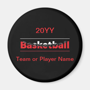 Basketball-Spieler - Minimalistischer geometrische Magnet