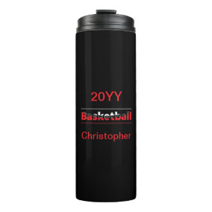 Basketball-Spieler - Minimalistischer geometrische Thermosbecher