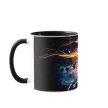 Basketball-Spieler mit Feuerschieber Dunk #4