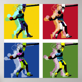 Basketball-Spieler-Poster Poster