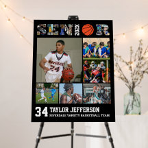 Basketball Spieler Senior Sports Team FotoCollage