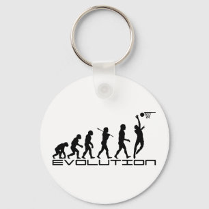 Basketball-Spieler-Sport-Evolutions-Kunst Schlüsselanhänger