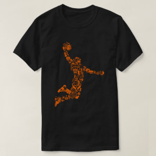 Basketball-Spieler Vintager Sportler T-Shirt