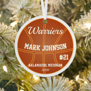 Basketball Spieler Weihnachtsschmuck der Männer