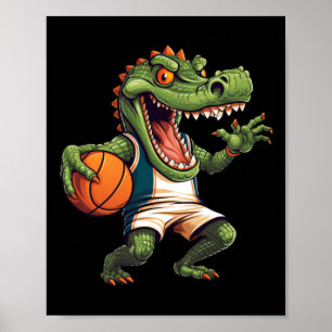 Basketball-Spielerkreolie Poster