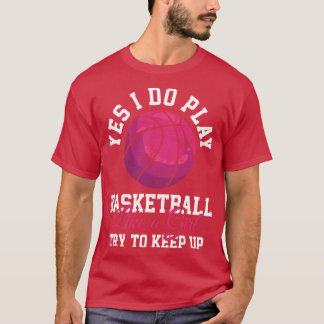 Basketball-Spielermädchen T-Shirt