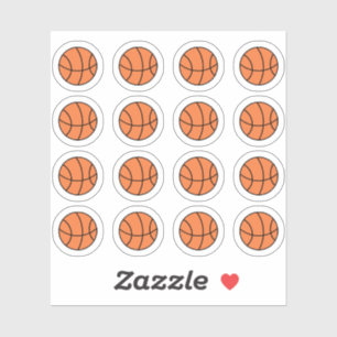 Basketball-Spieltag-Sport-Übung Bujo-Planer Aufkleber