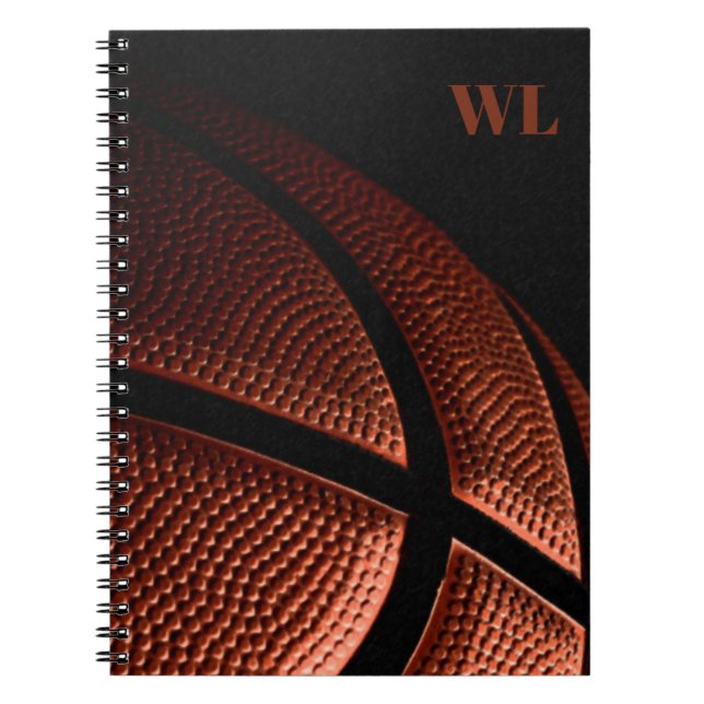 Basketball Spiral Foto Notebook Notizblock (Vorderseite)