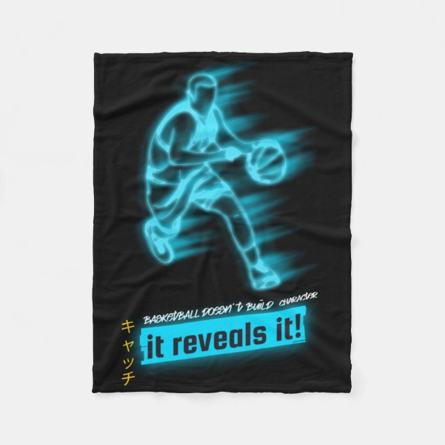 Basketball Spirit Fleecedecke (Vorderseite)