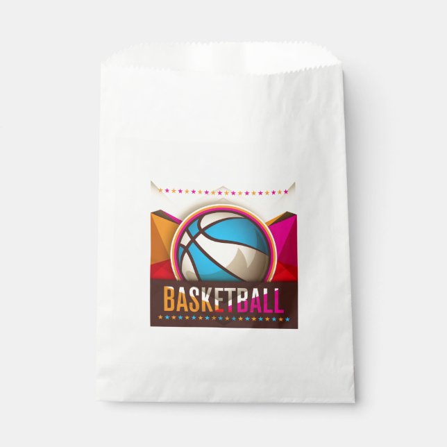 Basketball Sport Ball Game Cool Abstrakt Geschenktütchen (Vorderseite)