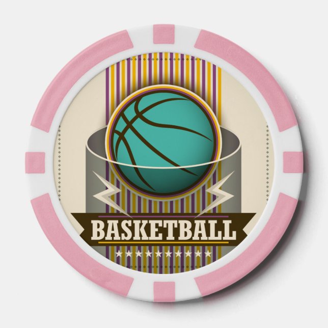 Basketball Sport Ball Game Cool Pokerchips (Vorderseite)
