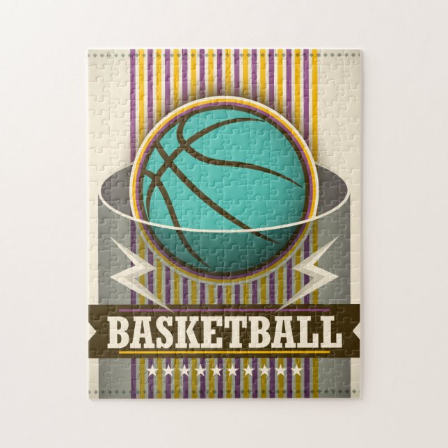 Basketball Sport Ball Game Cool Puzzle (Vertikal)