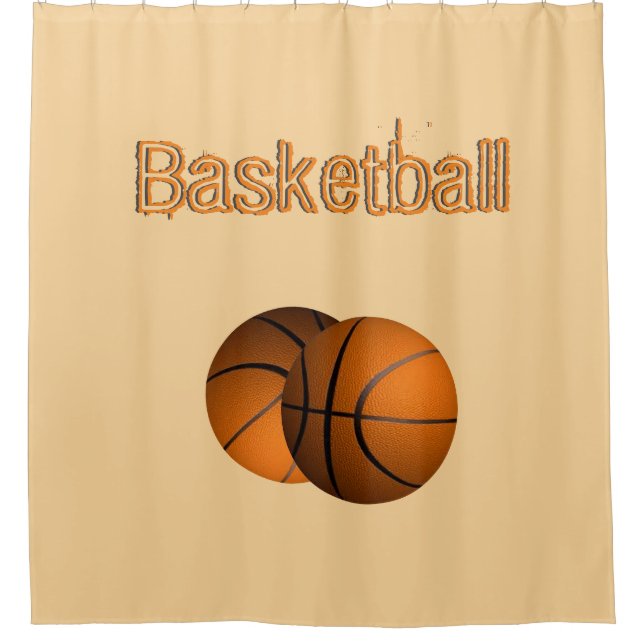 Basketball Sport Duschvorhang (Vorderseite)