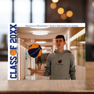 Basketball-Sport-Foto-Abschlussfeier Einladung