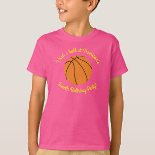 Basketball Sport Geburtstagsparty Pink T-Shirt