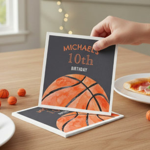 Basketball Sport Junge 10. Geburtstagsfeier Serviette