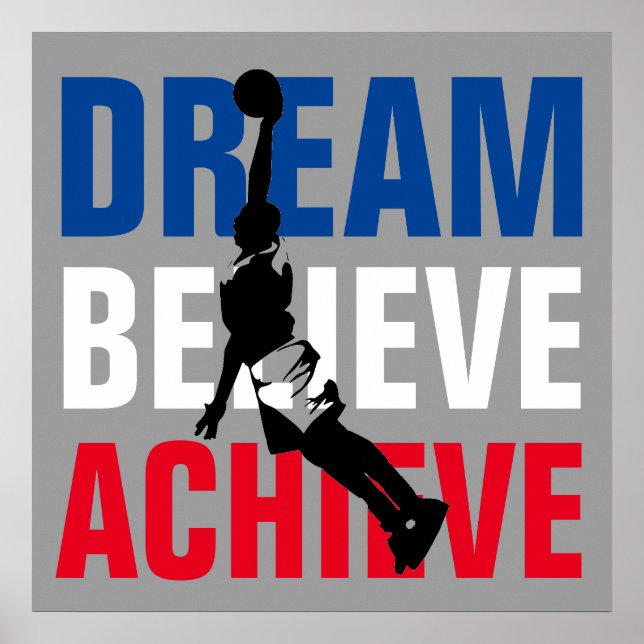 Basketball Sport Motivierend Inspiration einzigart Poster (Vorne)