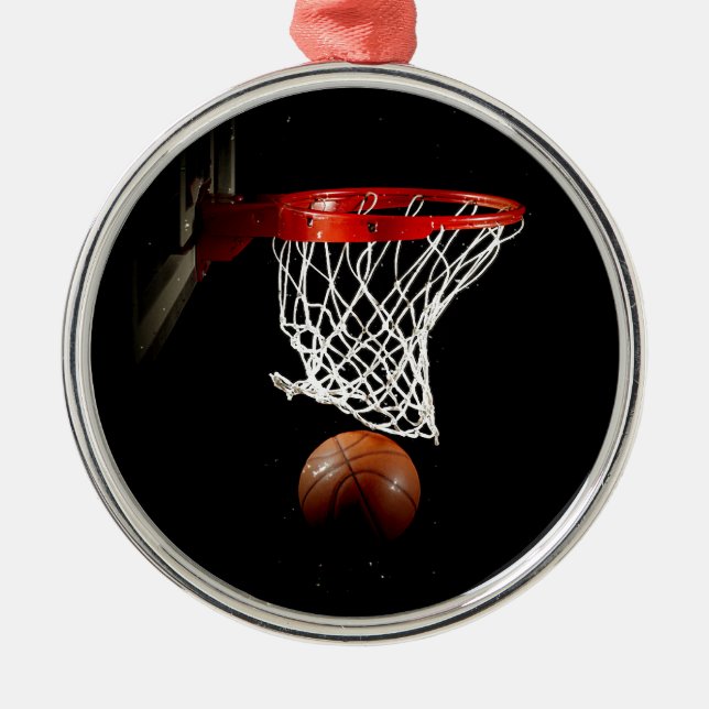 Basketball Sport Motivierend Ornament Aus Metall (Vorne)