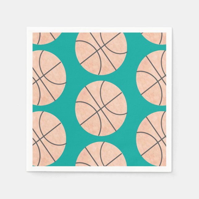 Basketball Sport Napkins Serviette (Vorderseite)