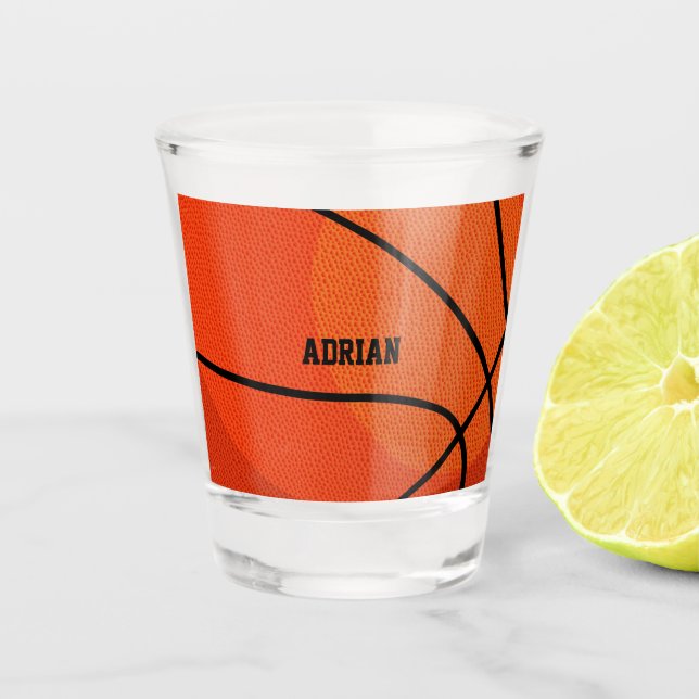 Basketball Sport Personalisiert Schnapsglas (Vorderseite)