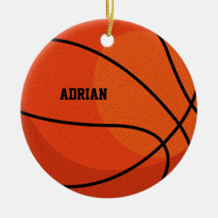 Basketball Sport Personalisiert Weihnachten Keramik Ornament