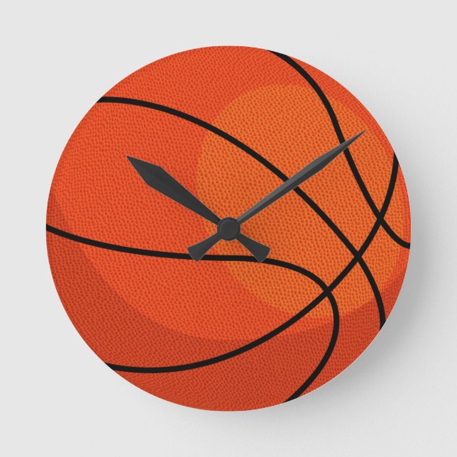 Basketball-Sport Runde Wanduhr (Vorderseite)