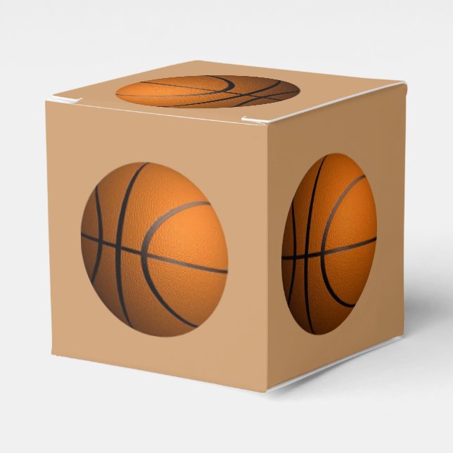 Basketball Sport Thema Gefälligkeitsboxen Geschenkschachtel (Vorderseite)