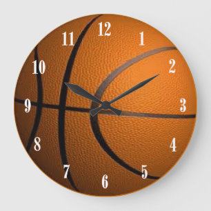 Basketball Sport Wall Clock Große Wanduhr