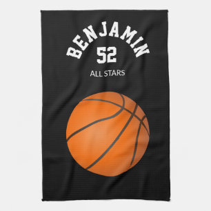 Basketball-Sporthandtuch, Trainerbadtuch Geschirrtuch