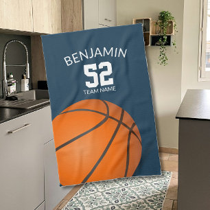 Basketball-Sporthandtuch, Trainerbadtuch Geschirrtuch